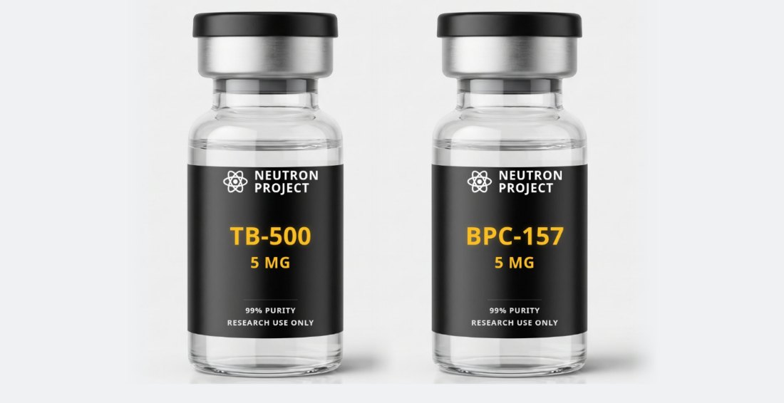 باقة ستاك التعافي من الإصابات: فيالات TB-500 و BPC-157 من Neutron Project